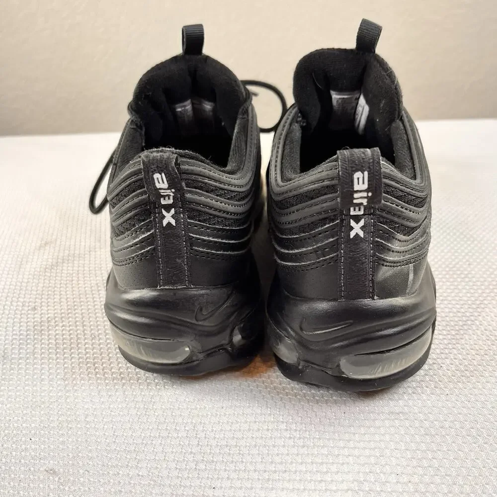 Nike Air Max 97 GS Triple Black‎ Anthracite 921522-011 Youth Sz 6.5Y